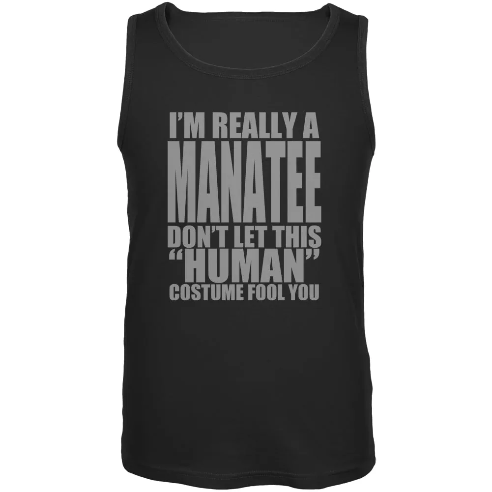 Halloween Human Manatee Costume Mens Tank Top sold by Old Glory