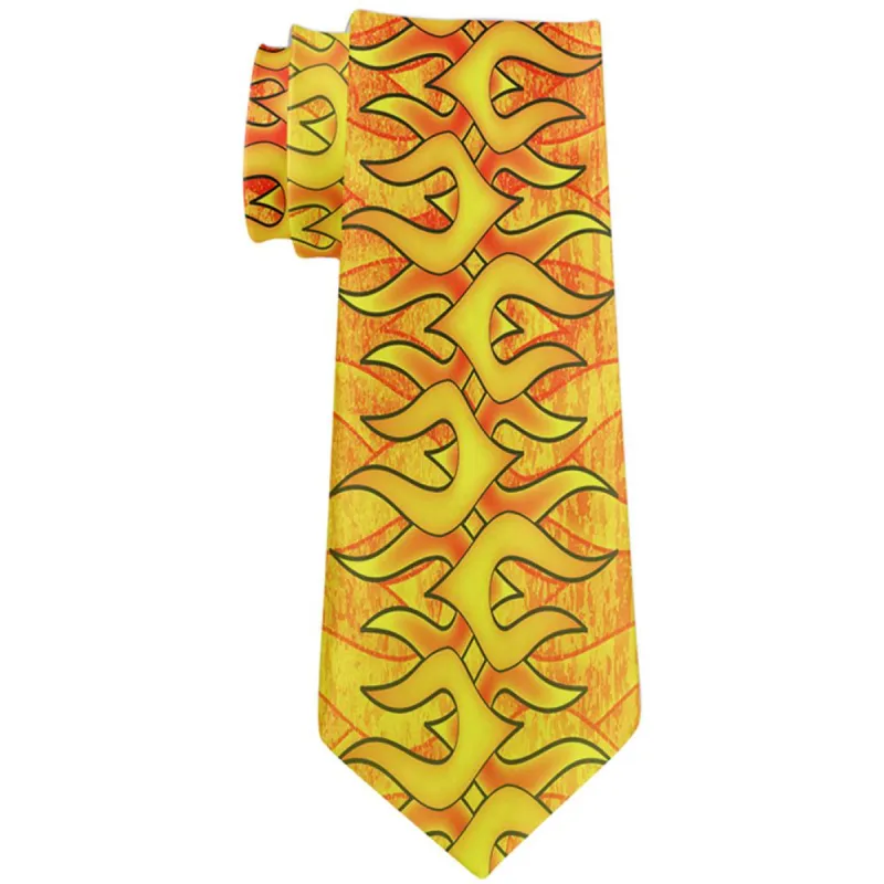 Flame On Fire Starter Pyromaniac All Over Neck Tie sold by Old Glory