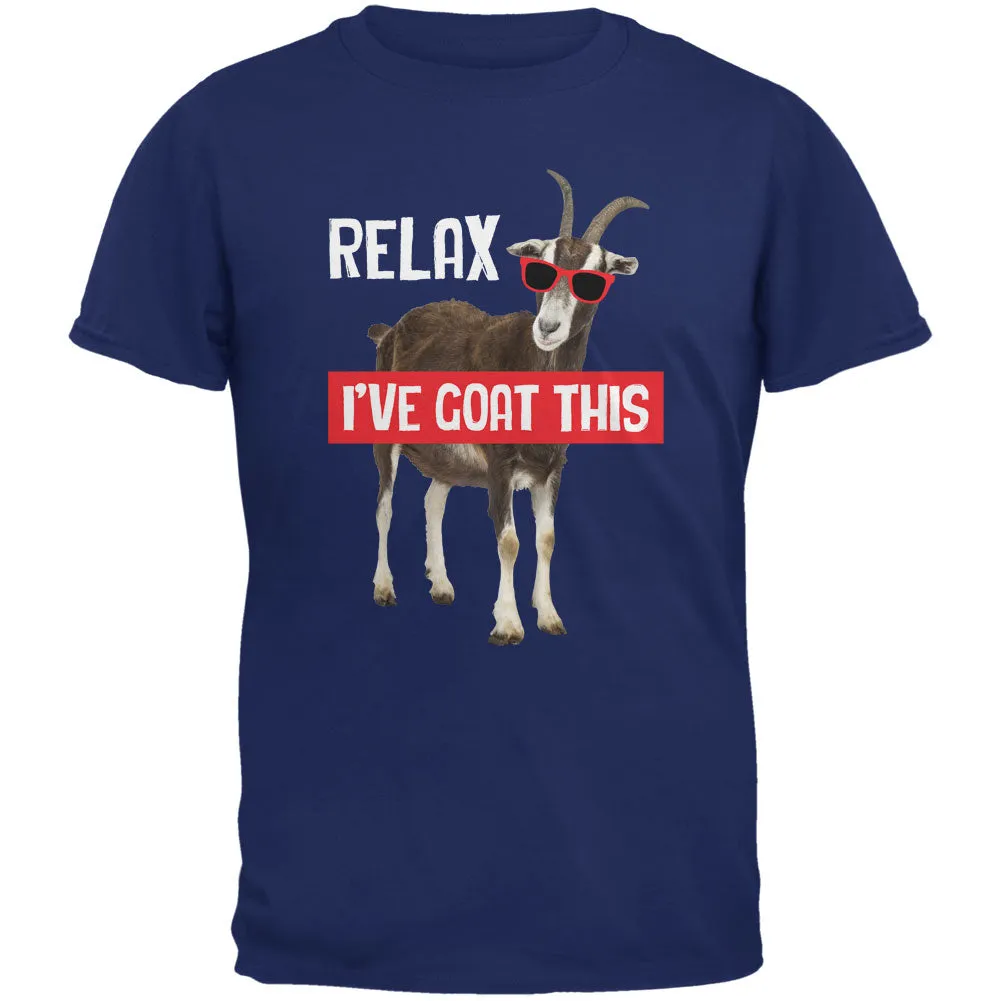 Relax I've Goat Got This Metro Blue Adult T-Shirt sold by Old Glory