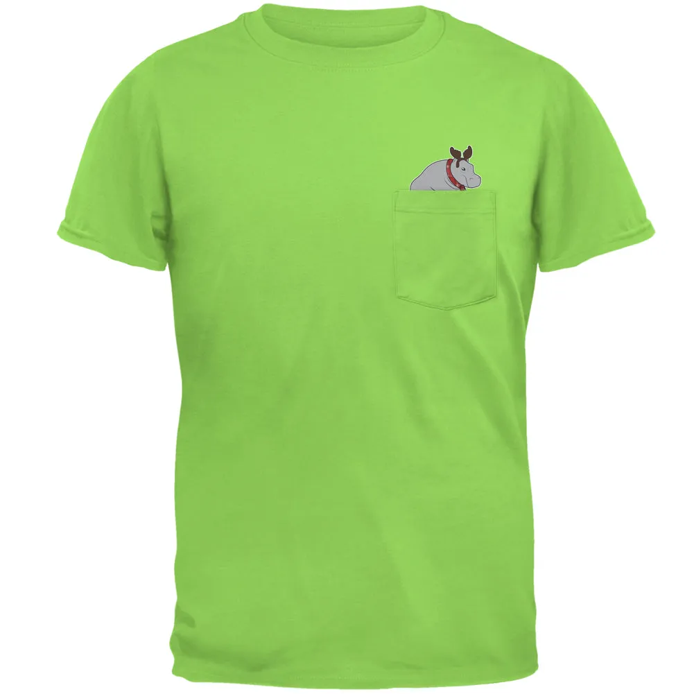 Hippo Moose Hippopotamoose Pocket Pet Mens Pocket T Shirt sold by Old Glory product image thumbnail 2