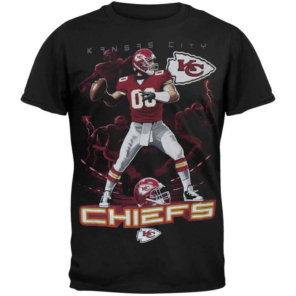 Kansas City Chiefs - Quarterback Adult T-Shirt sold by Old Glory