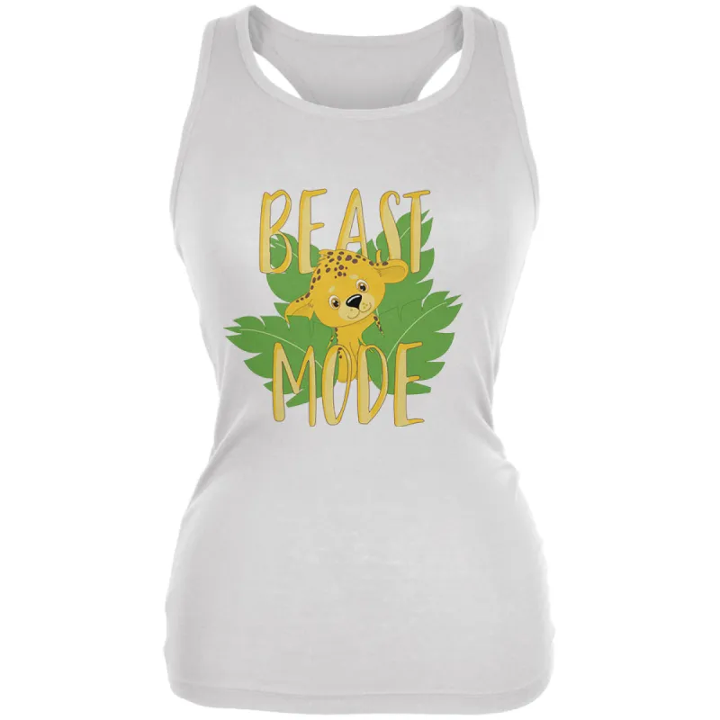 Beast Mode Cute Cheetah Cub Juniors Soft Tank Top sold by Old Glory