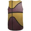 Championship Basketball Maroon and Gold All Over Mens Tank Top sold by Old Glory