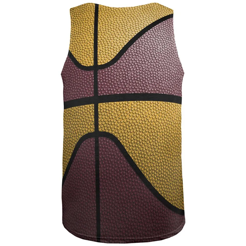 Championship Basketball Maroon and Gold All Over Mens Tank Top sold by Old Glory product image thumbnail 2