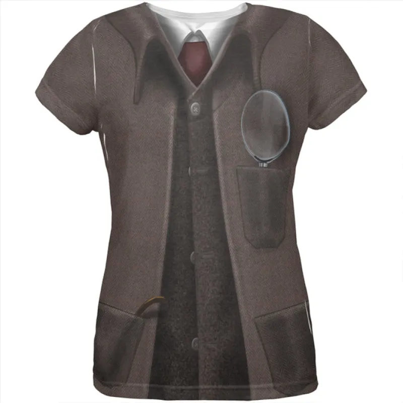 Halloween Sherlock Holmes Costume All Over Womens T Shirt sold by Old Glory