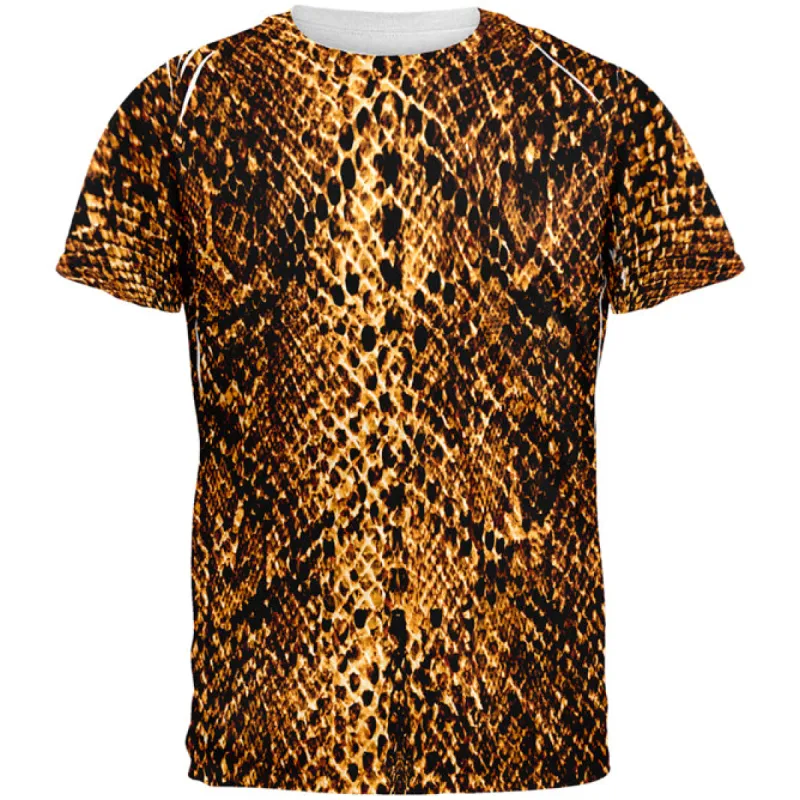 Halloween Desert Brown Snake Snakeskin Costume All Over Mens T Shirt sold by Old Glory