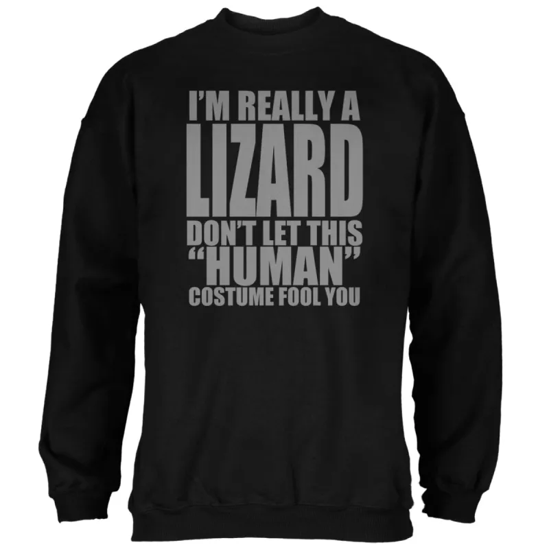 Halloween Human Lizard Costume Mens Sweatshirt sold by Old Glory