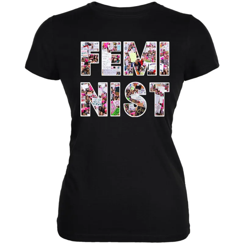 Feminist Women's March Juniors Soft T Shirt sold by Old Glory