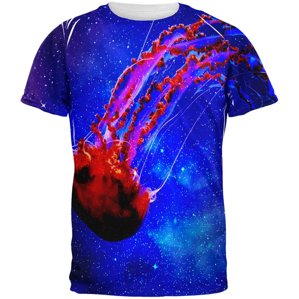 Galaxy Jellyfish All Over Adult T-Shirt sold by Old Glory