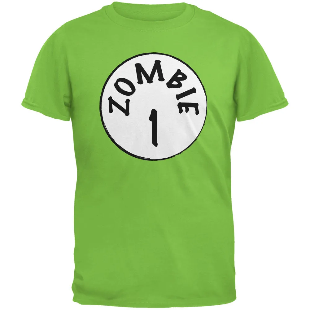 Halloween Zombie 1 One Costume Lime Green Adult T-Shirt sold by Old Glory