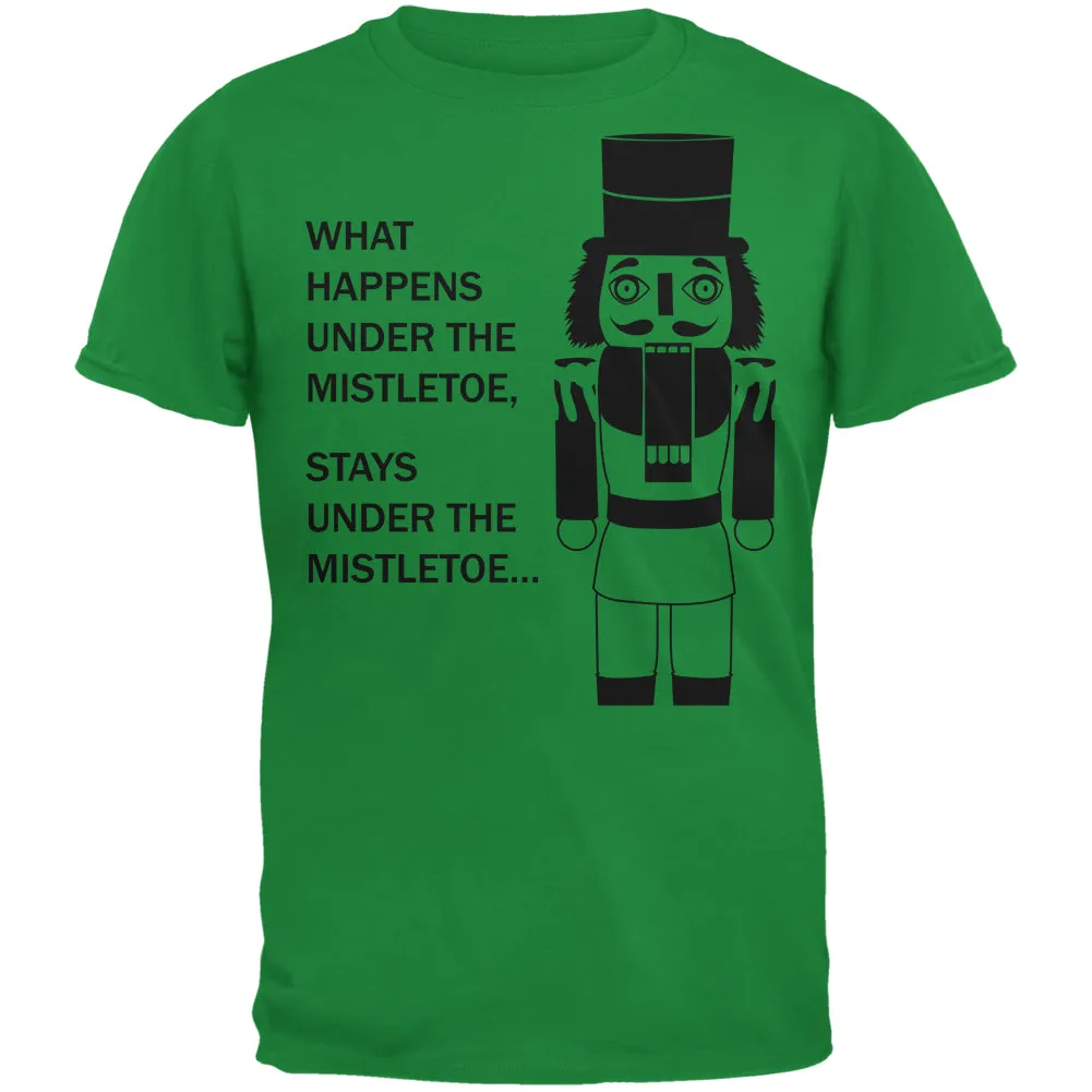 What Happens Here Nutcracker Irish Green Adult T-Shirt sold by Old Glory