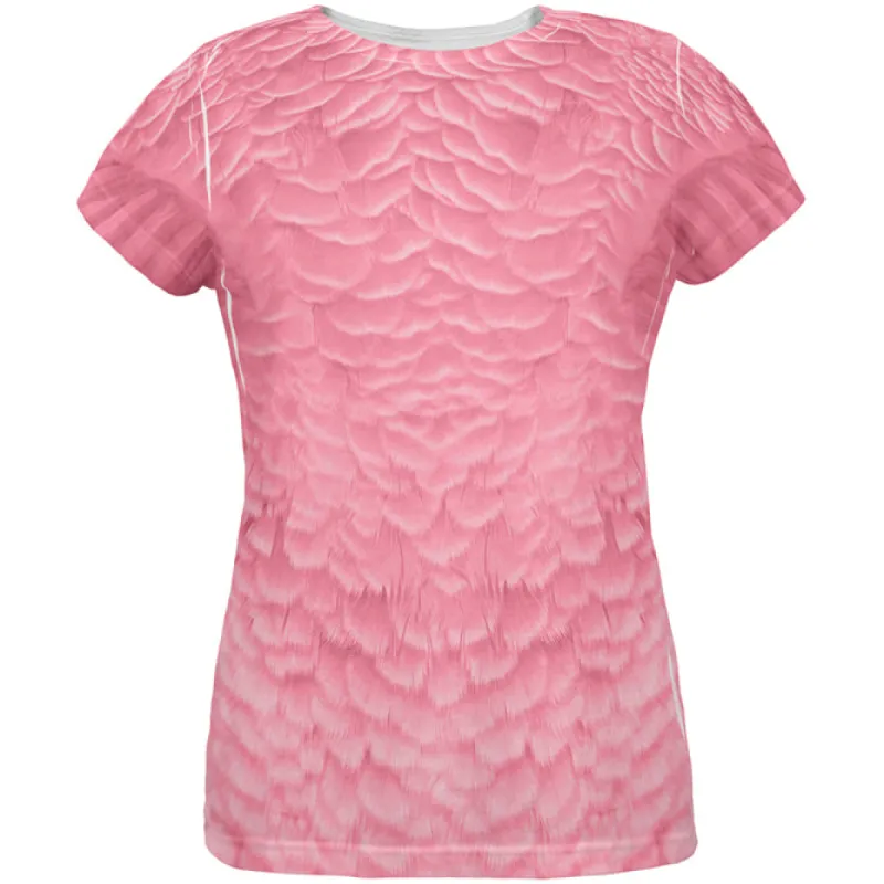 Halloween Pink Flamingo Costume All Over Womens T Shirt sold by Old Glory