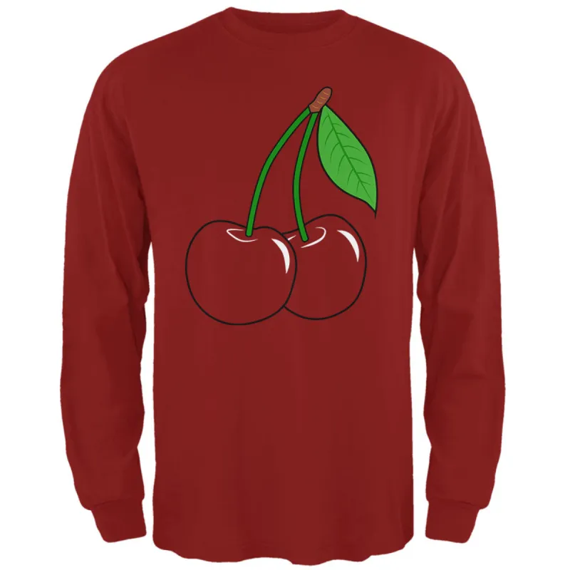 Halloween Fruit Cherry Costume Mens Long Sleeve T Shirt sold by Old Glory