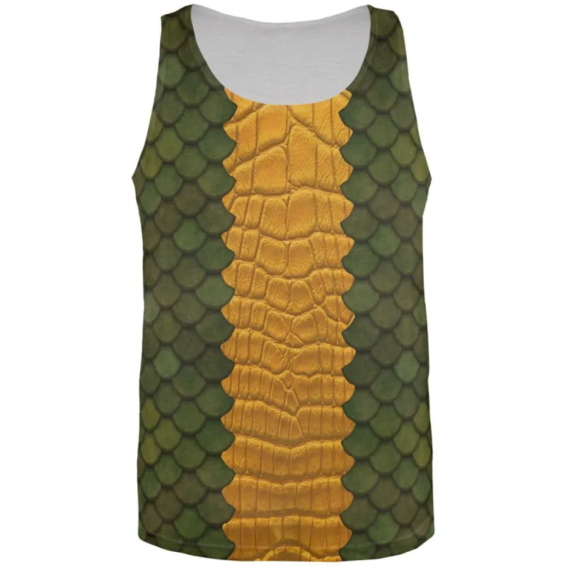 Halloween Green Dragon Costume All Over Mens Tank Top sold by Old Glory