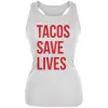Tacos Save Lives Juniors Soft Tank Top sold by Old Glory