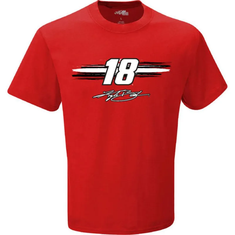 Kyle Busch - 18 Fan Up Adult T-Shirt sold by Old Glory