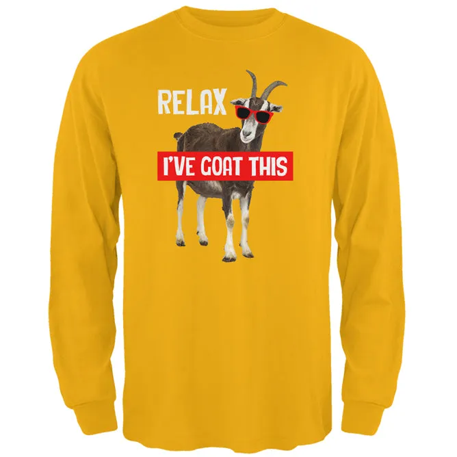 Relax I've Goat Got This Mens Long Sleeve T Shirt sold by Old Glory product image thumbnail 2