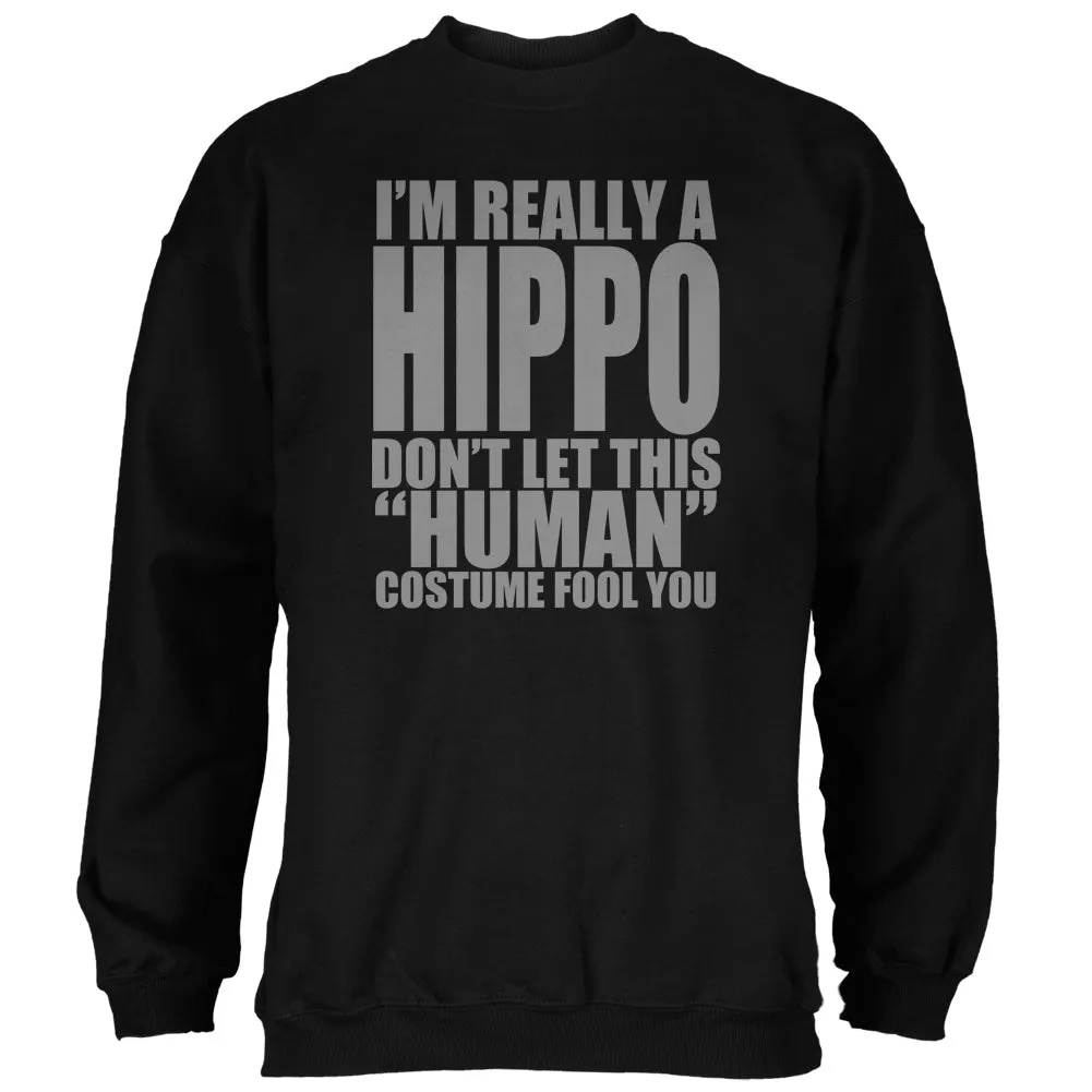 Halloween Human Hippo Costume Mens Sweatshirt sold by Old Glory