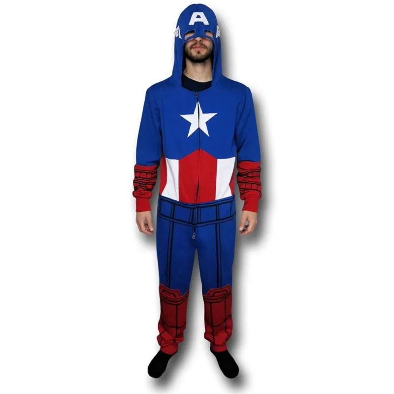 Captain America - Captain Costume Jumpsuit sold by Old Glory