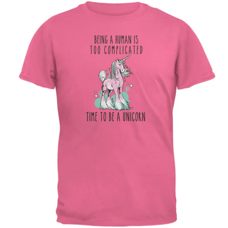 Time To Be A Unicorn Mens T Shirt sold by Old Glory