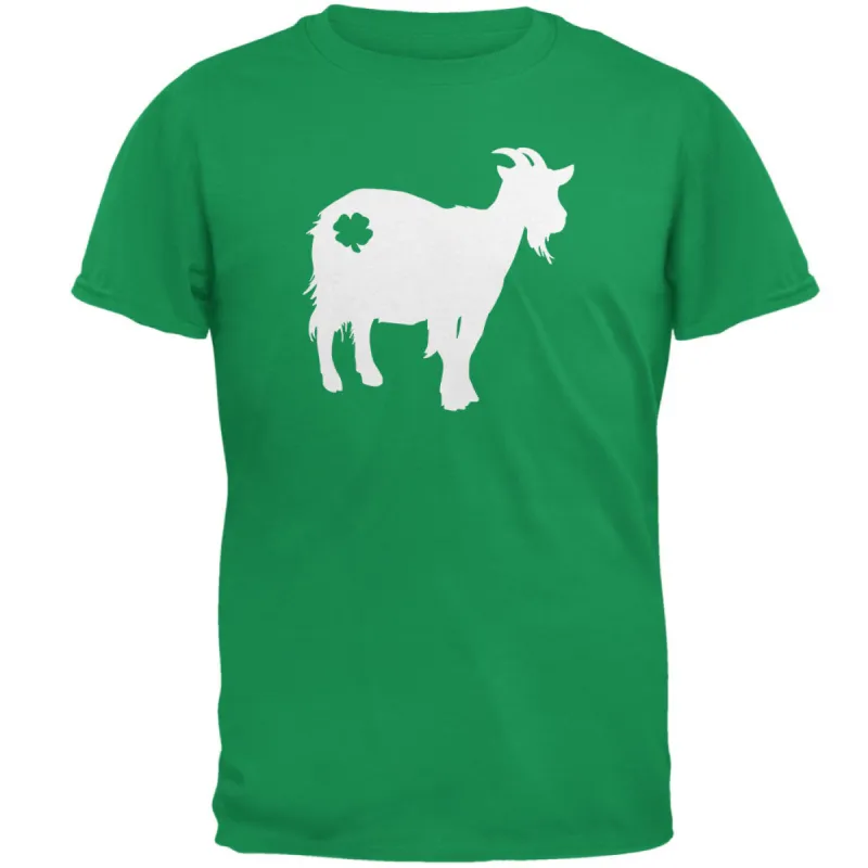 St. Patrick's Day Silhouette Goat Mens T Shirt made by Old Glory