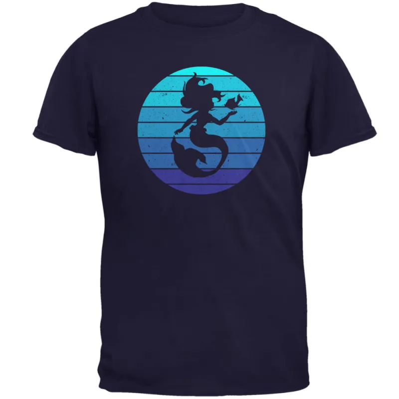 Mermaid Retro Ocean Blues Mens T Shirt sold by Old Glory