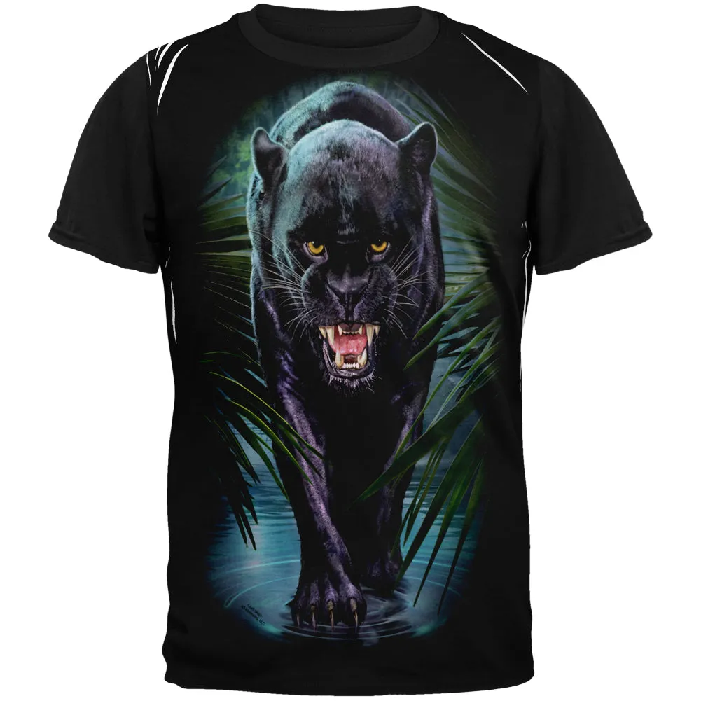 Black Panther Adult Black Back T-Shirt sold by Old Glory