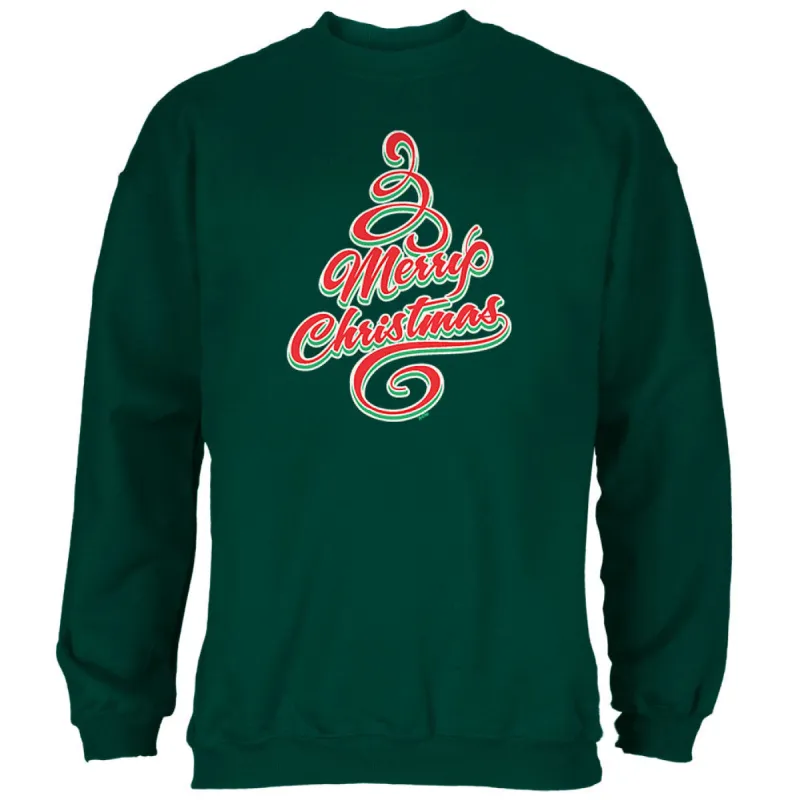 Merry Christmas Tree Mens Sweatshirt sold by Old Glory