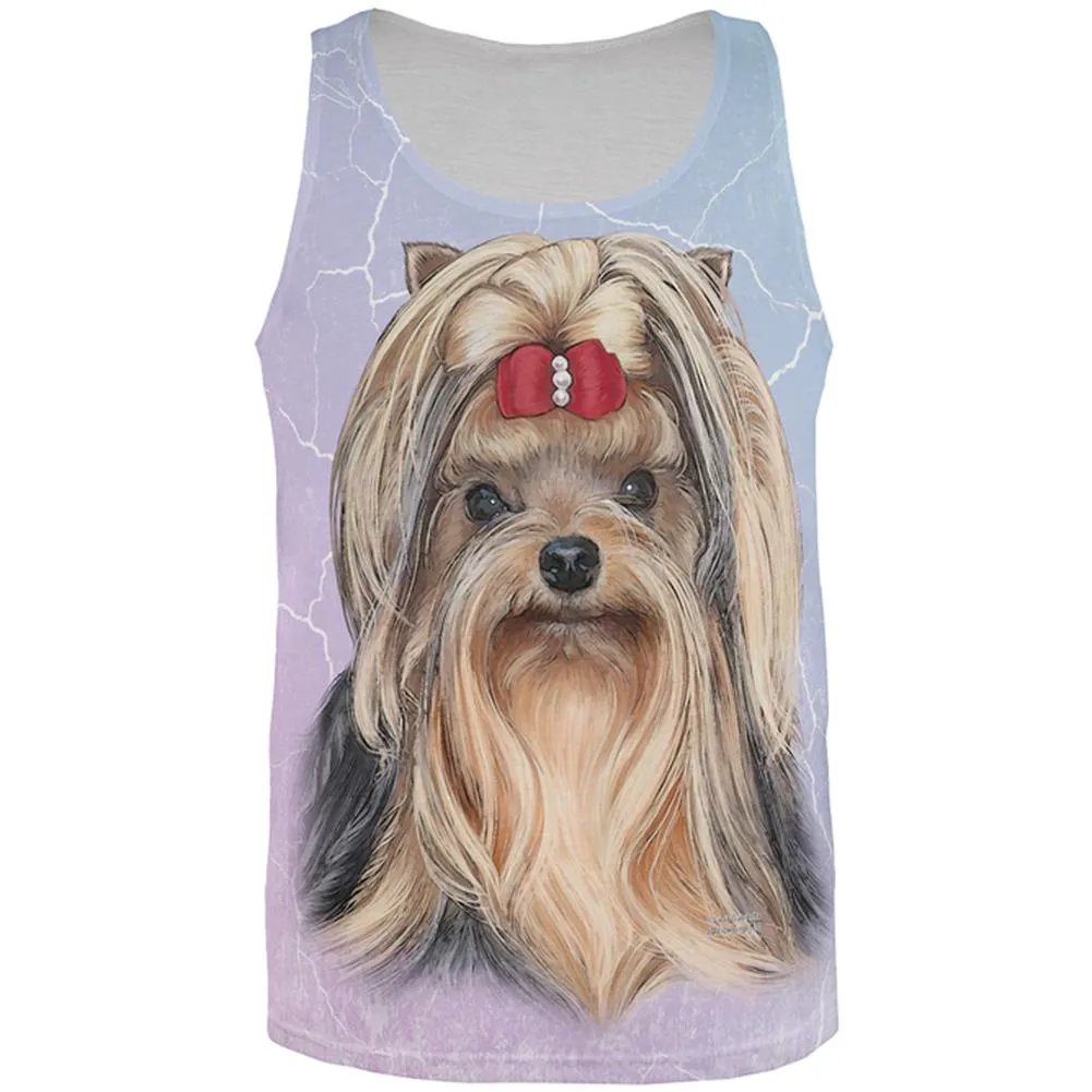 Yorkshire Terrier Live Forever All Over Adult Tank Top sold by Old Glory