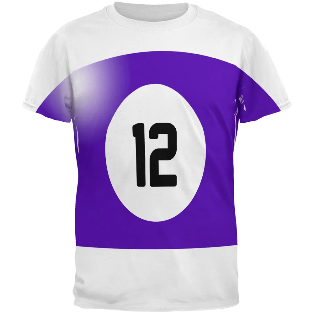 Halloween Billiard Pool Ball Twelve Costume All Over Mens T Shirt sold by Old Glory
