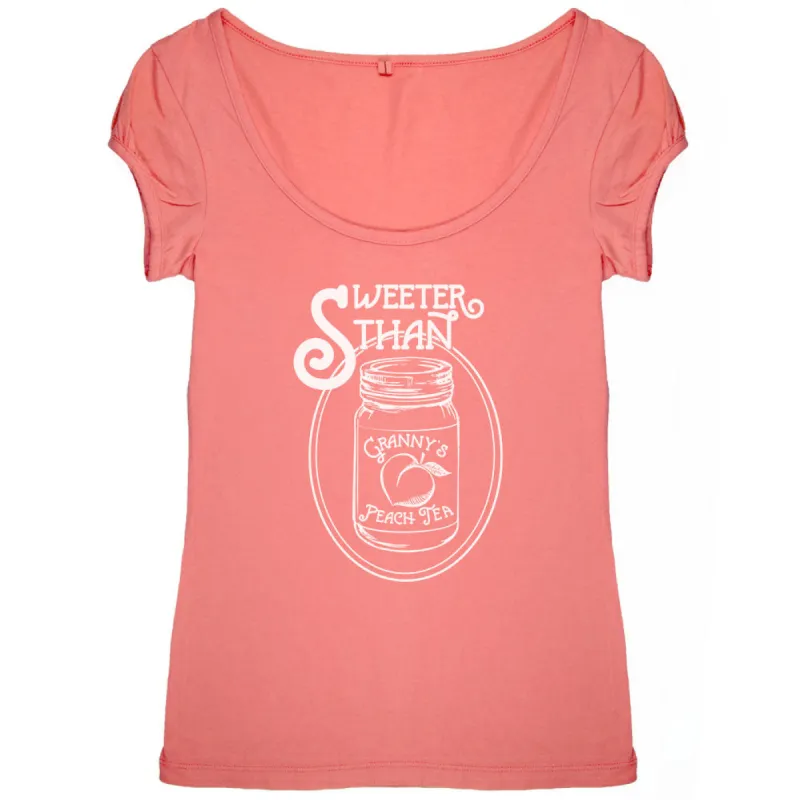 Sweeter Than Sweet Tea Womens Scoop Neck T Shirt sold by Old Glory