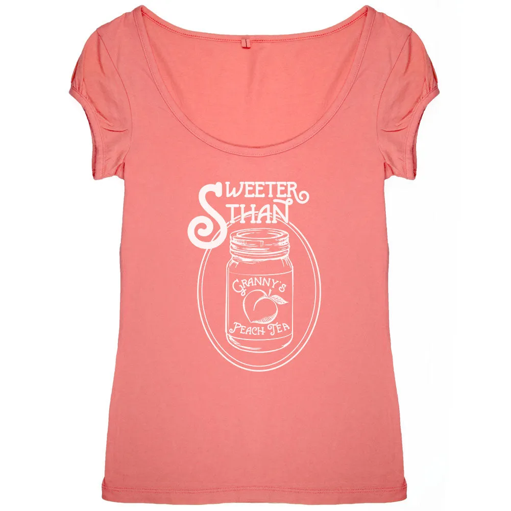 Sweeter Than Sweet Tea Womens Scoop Neck T Shirt sold by Old Glory