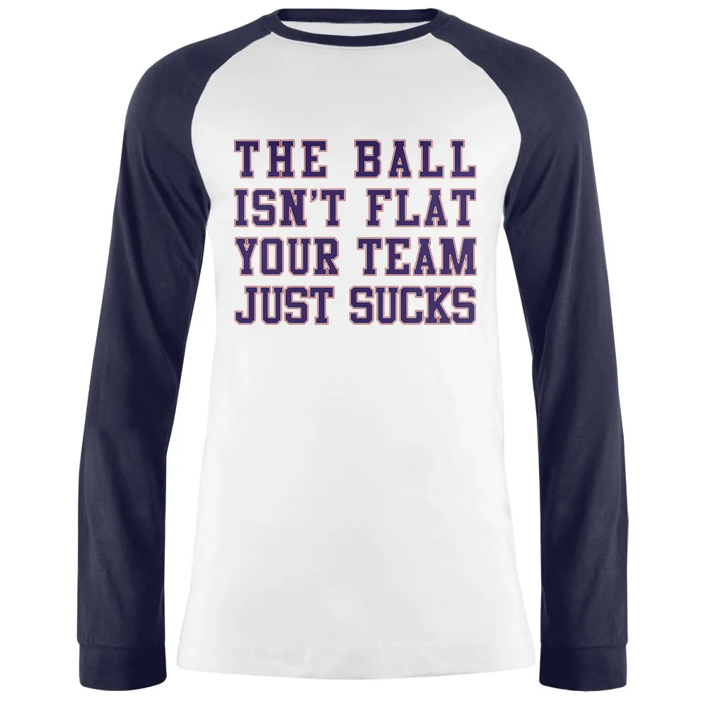 Deflategate Your Team Sucks Mens Long Sleeve Raglan T Shirt sold by Old Glory product image thumbnail 2