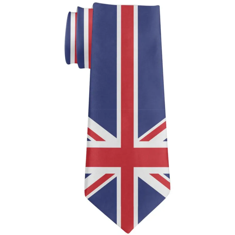 British Flag Union Jack All Over Neck Tie sold by Old Glory