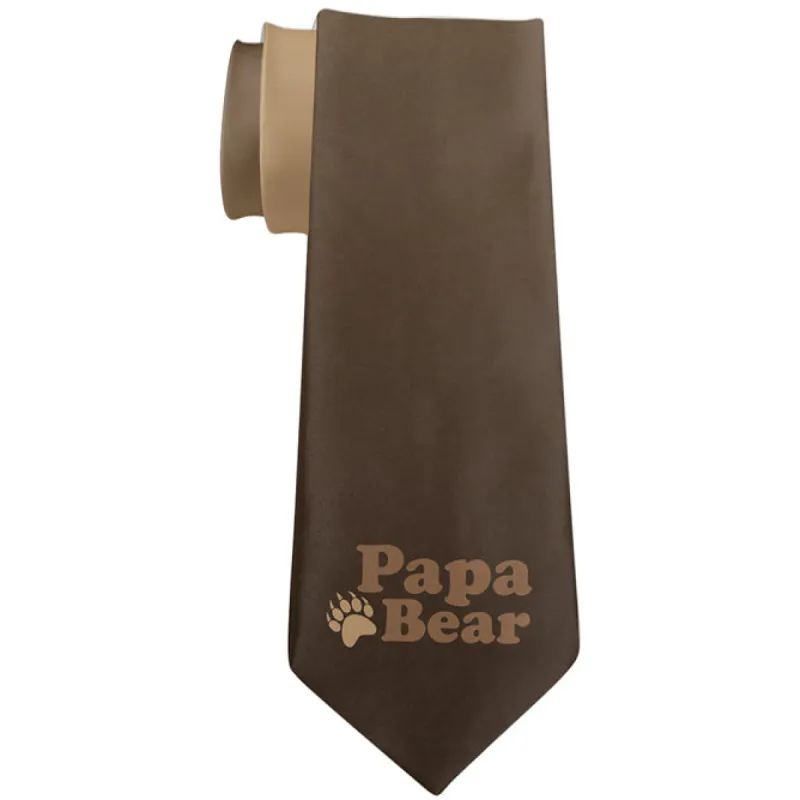 Father's Day Papa Bear All Over Neck Tie sold by Old Glory