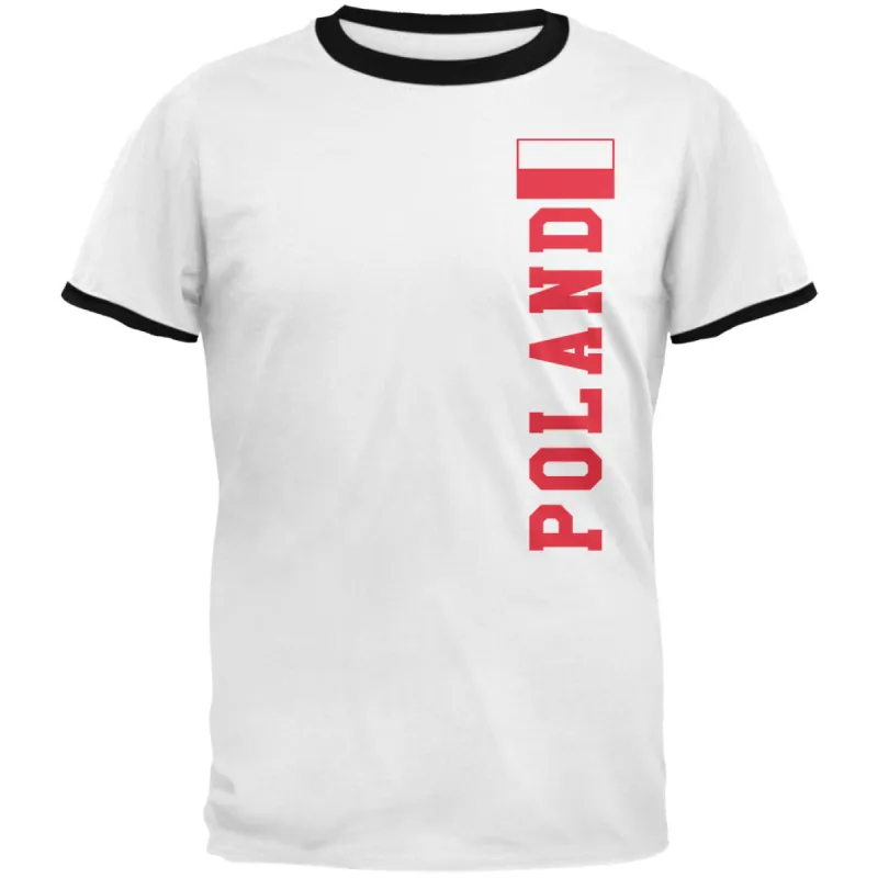 World Cup Poland Mens Ringer T Shirt sold by Old Glory