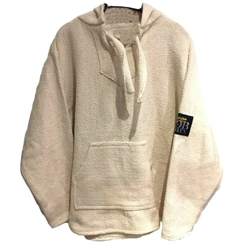 Bob Marley - Circular Logo Mens Pullover Baja Hoodie made by Old Glory