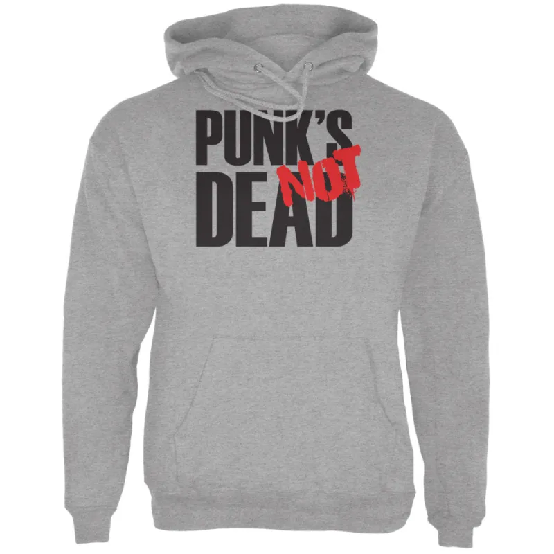 Punk's NOT Dead V1 Sport Grey Adult Hoodie sold by Old Glory