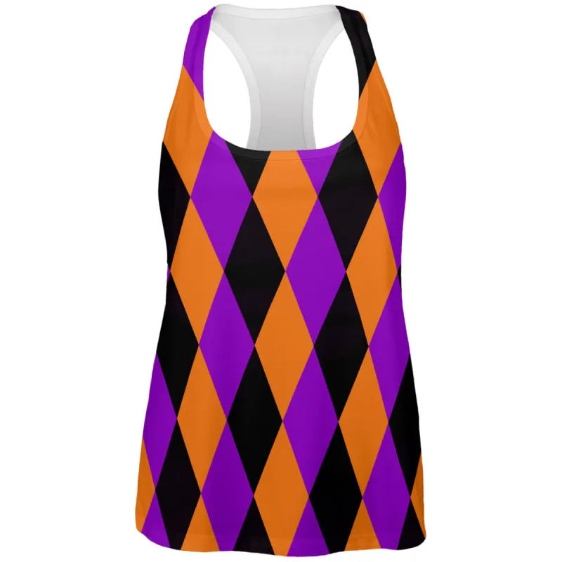 Halloween Court Jester Costume All Over Womens Work Out Tank Top sold by Old Glory