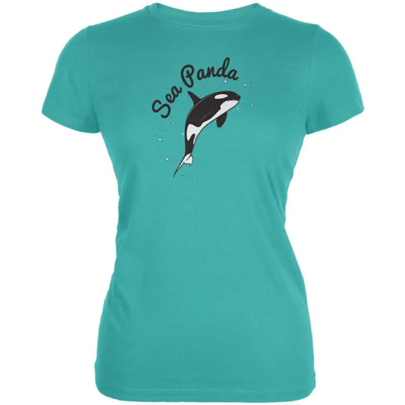 Sea Panda Killer Whale Juniors Soft T Shirt sold by Old Glory