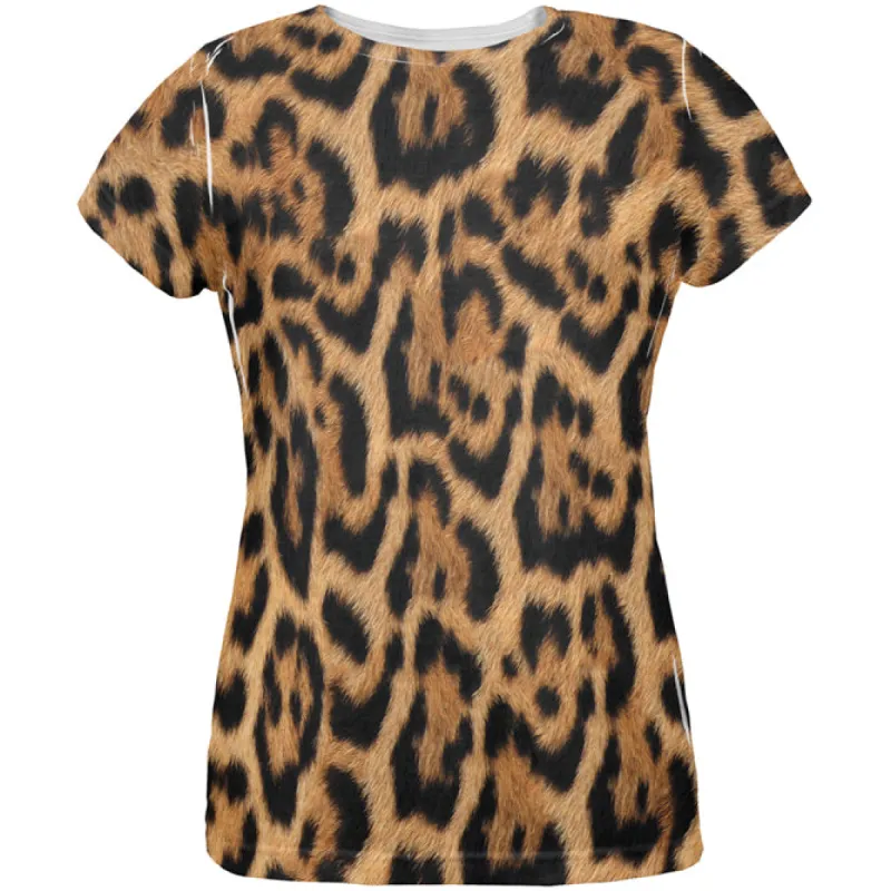 Halloween Costume All Over Leopard Print Womens Costume T Shirt sold by Old Glory