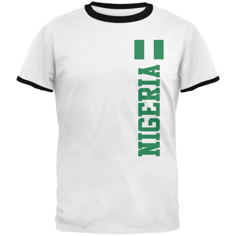 World Cup Nigeria Mens Ringer T Shirt sold by Old Glory