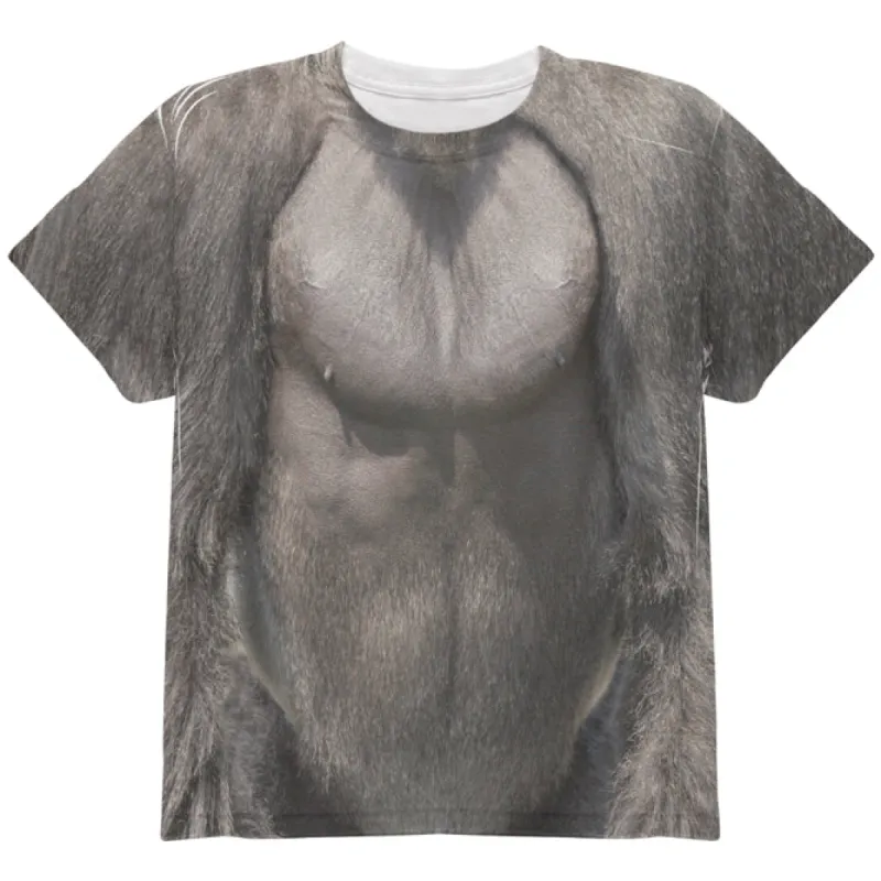 Halloween Gorilla Costume All Over Youth T Shirt sold by Old Glory