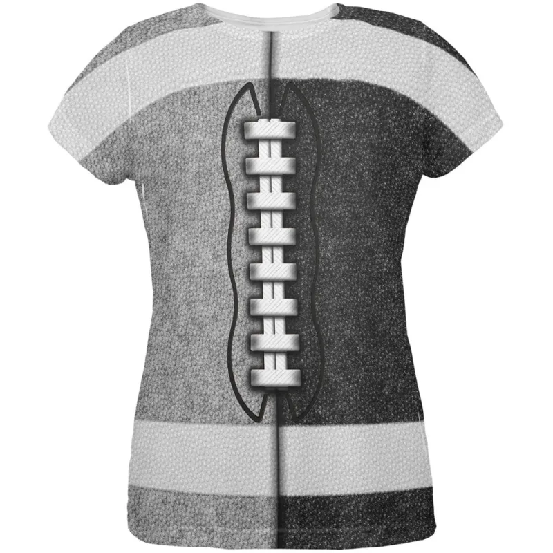 Fantasy Football Team Silver and Black All Over Womens T Shirt sold by Old Glory