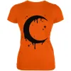 Halloween Dripping Crescent Moon Juniors Soft T Shirt sold by Old Glory
