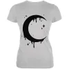 Halloween Dripping Crescent Moon Juniors Soft T Shirt sold by Old Glory