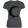 Halloween Dripping Crescent Moon Juniors Soft T Shirt sold by Old Glory