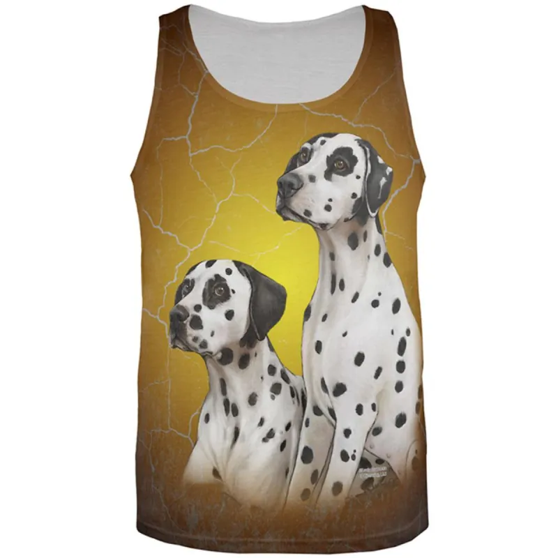 Dalmatians Live Forever All Over Adult Tank Top sold by Old Glory