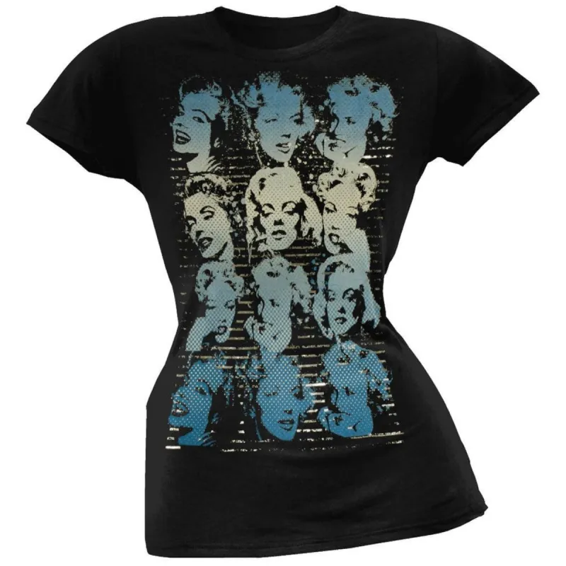 Marilyn Monroe - Many Faces Juniors T-Shirt sold by Old Glory