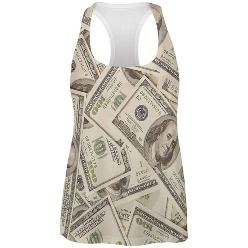 Cash Money All Over Womens Work Out Tank Top sold by Old Glory